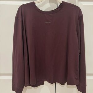 Lululemon Goodnight Plum Long Sleeve Shirt